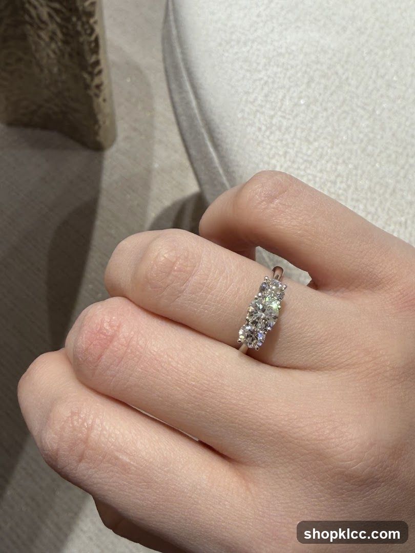Diamond Ring on Hand