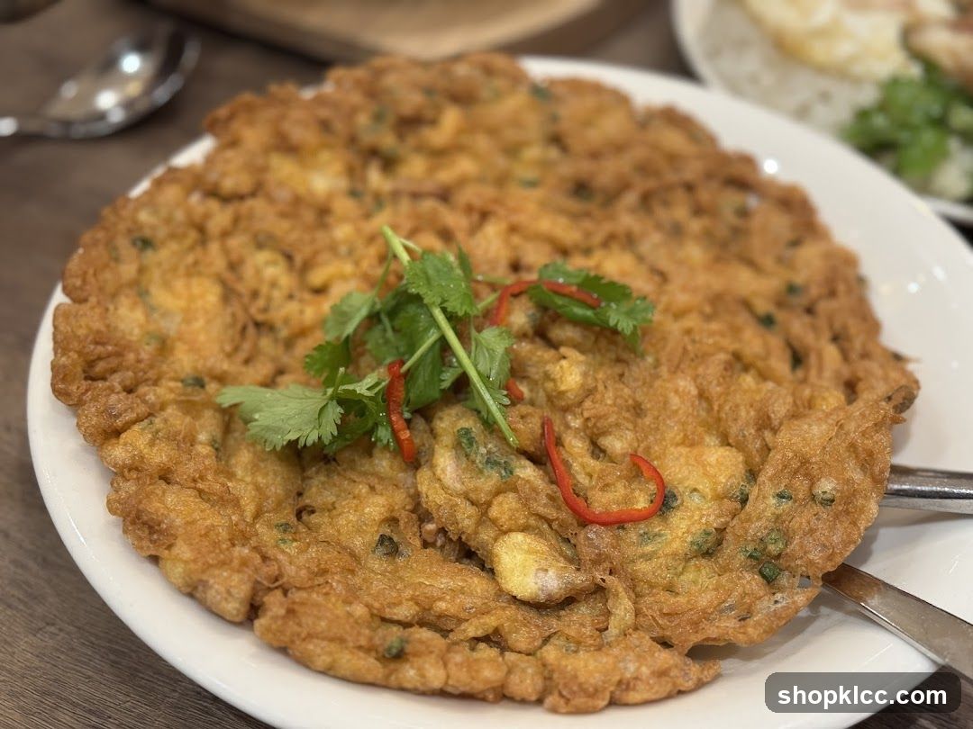 Omelette with garnish