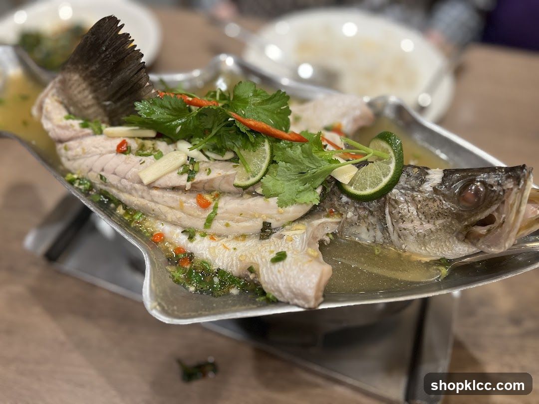 Steamed Fish with Lime and Chili