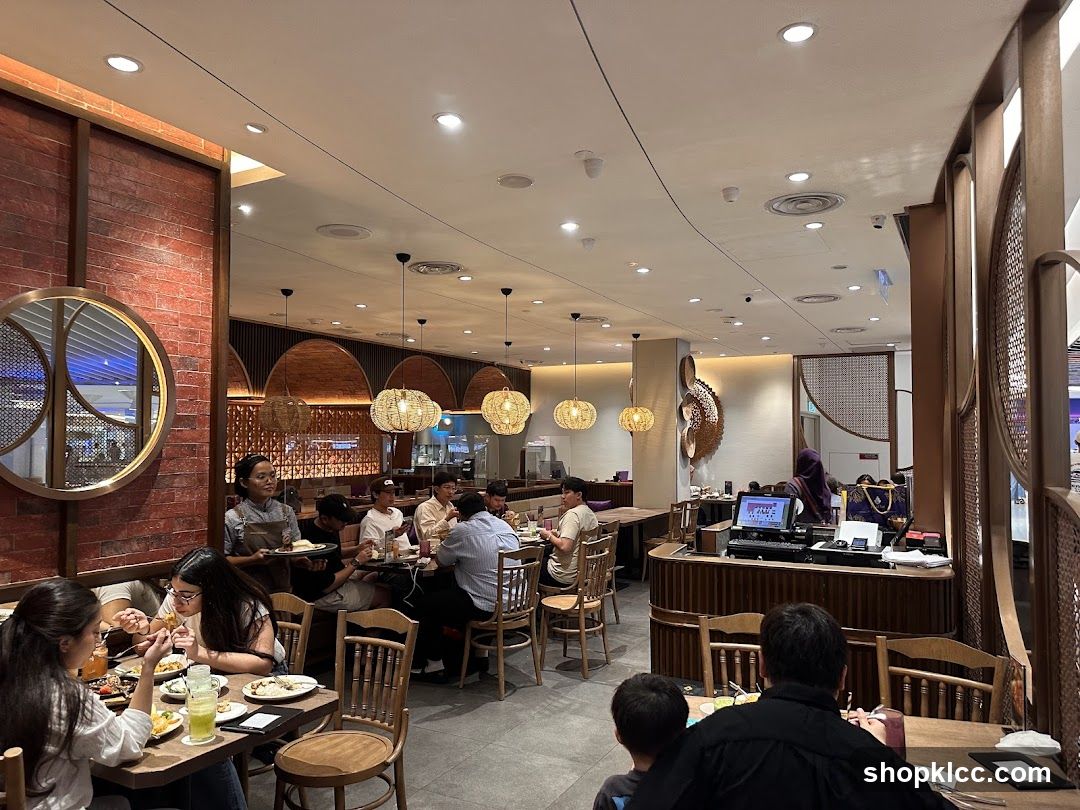 Restaurant Interior with Diners