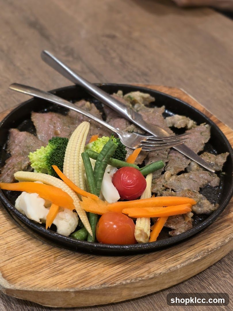 Sizzling Steak and Vegetables