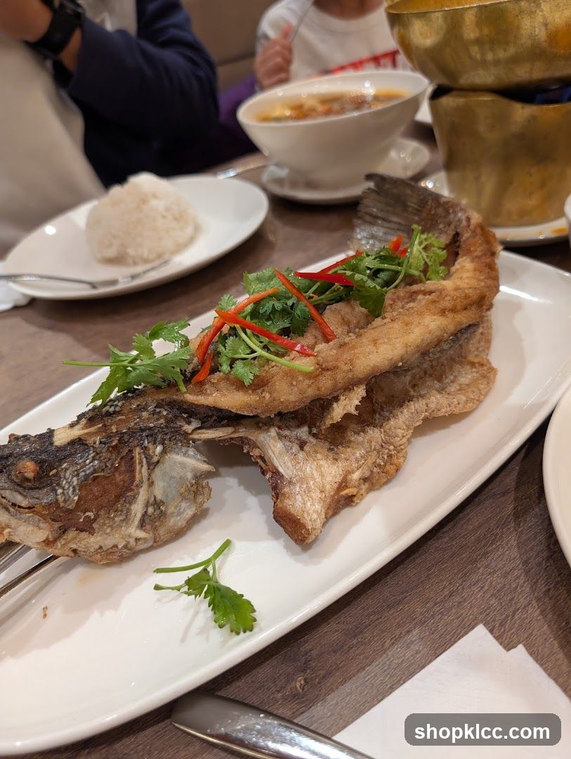 Fried Fish with Rice and Soup