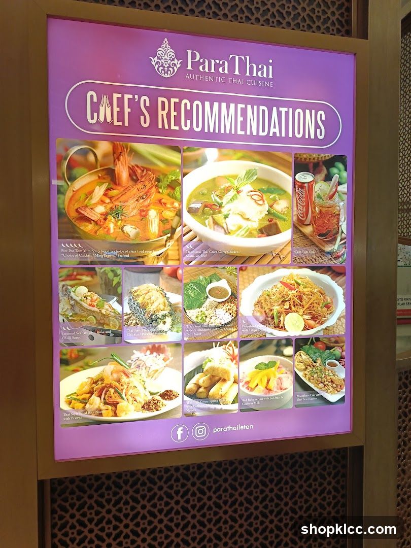 Chef's Recommendations