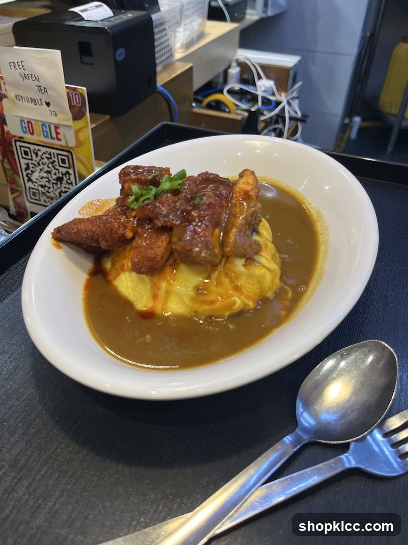 Omelette Curry with Meat