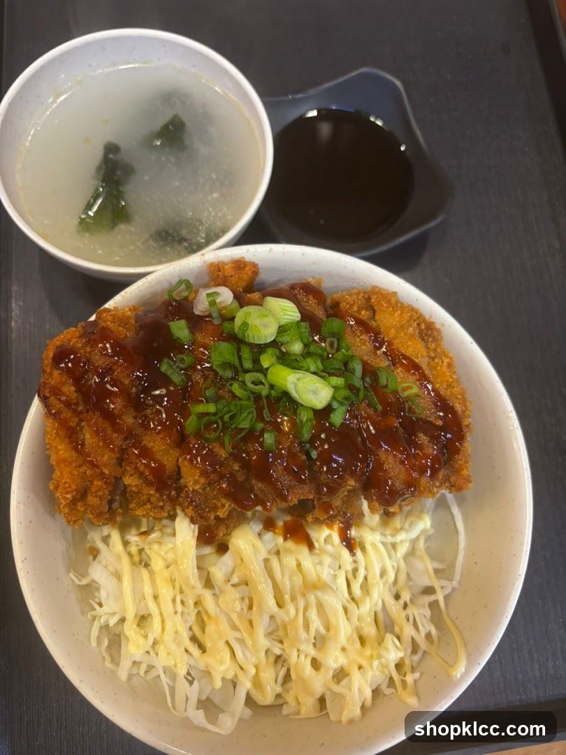 Katsu Don with Soup and Sauce