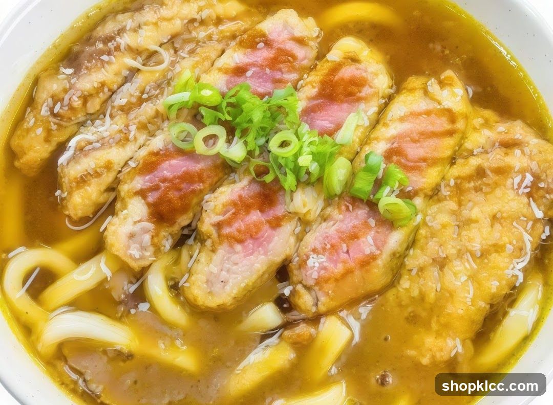 Curry Udon with Sliced Meat