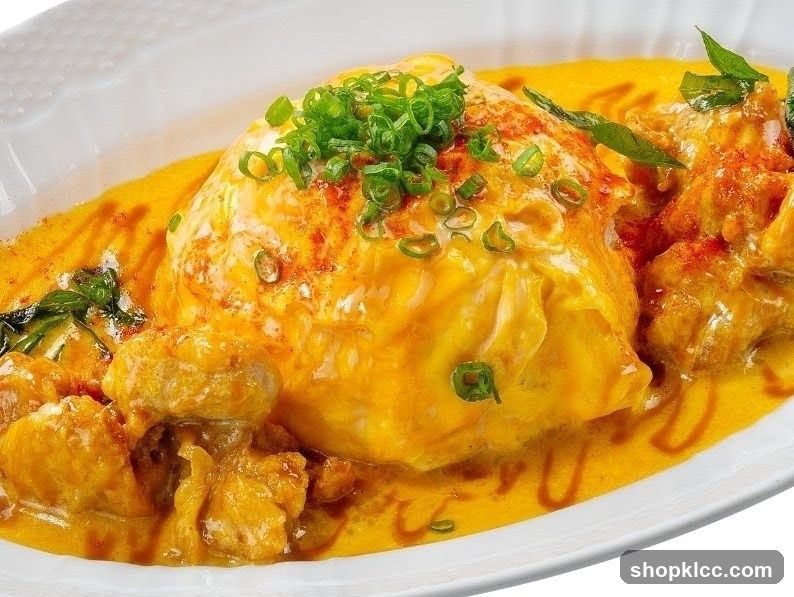 Omelette with Curry Sauce and Chicken