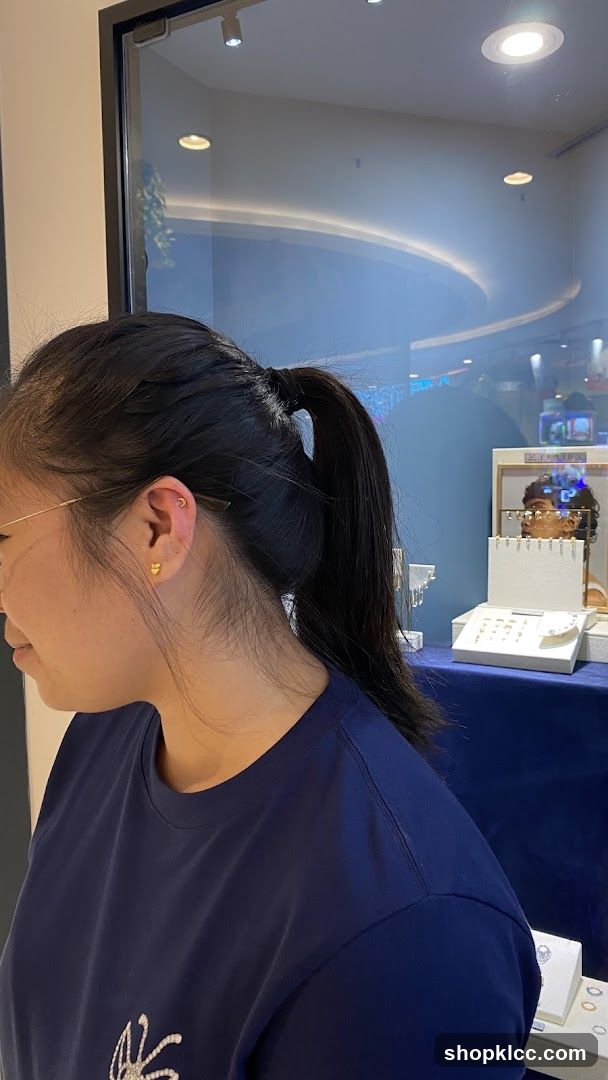 Woman with Ear Piercing