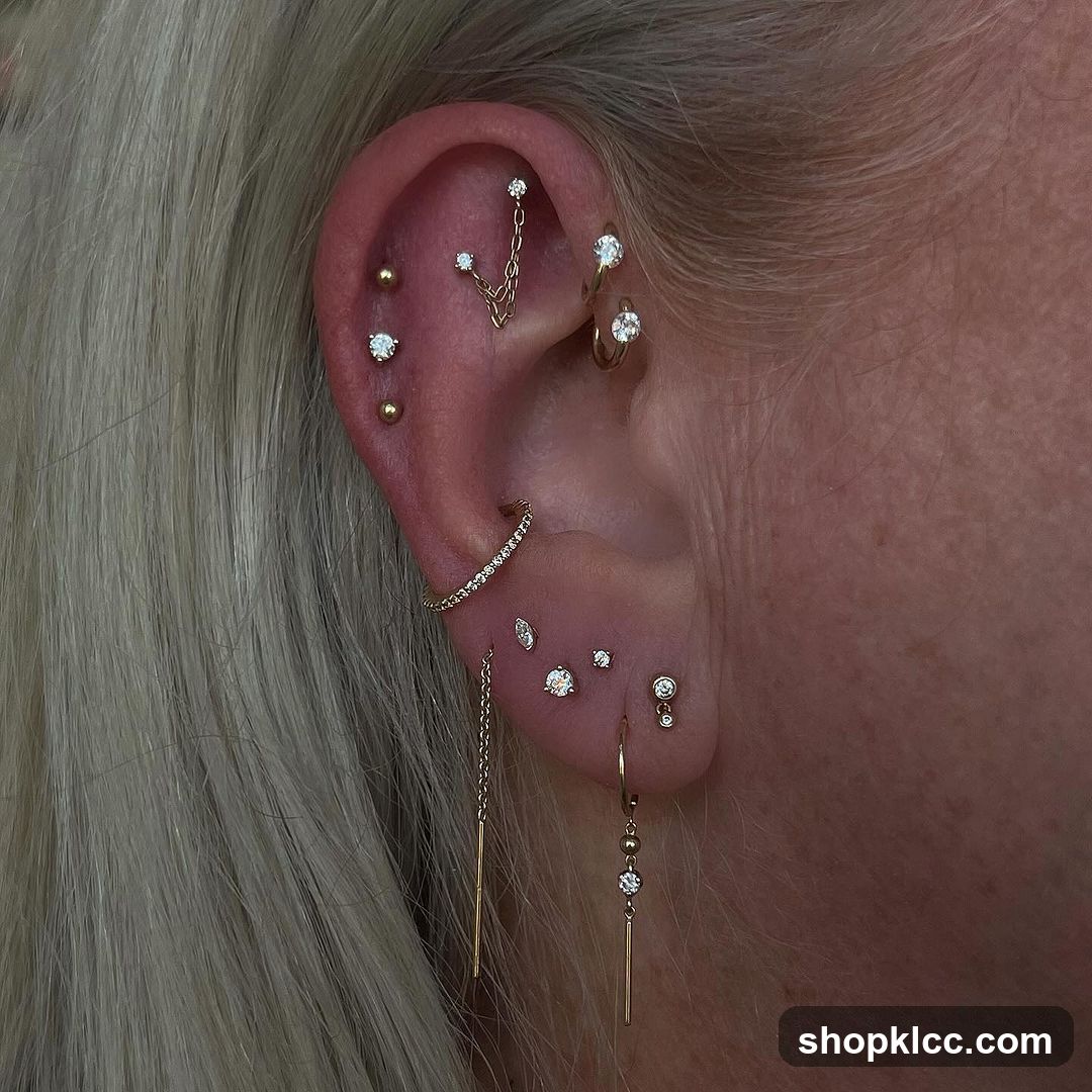 Multiple Ear Piercings