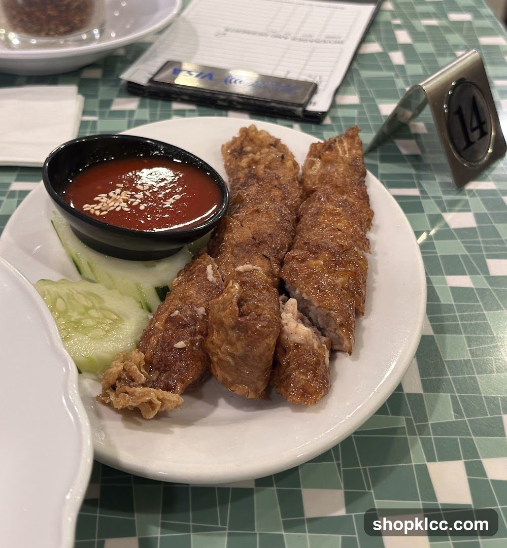 Fried Meat Rolls with Dipping Sauce
