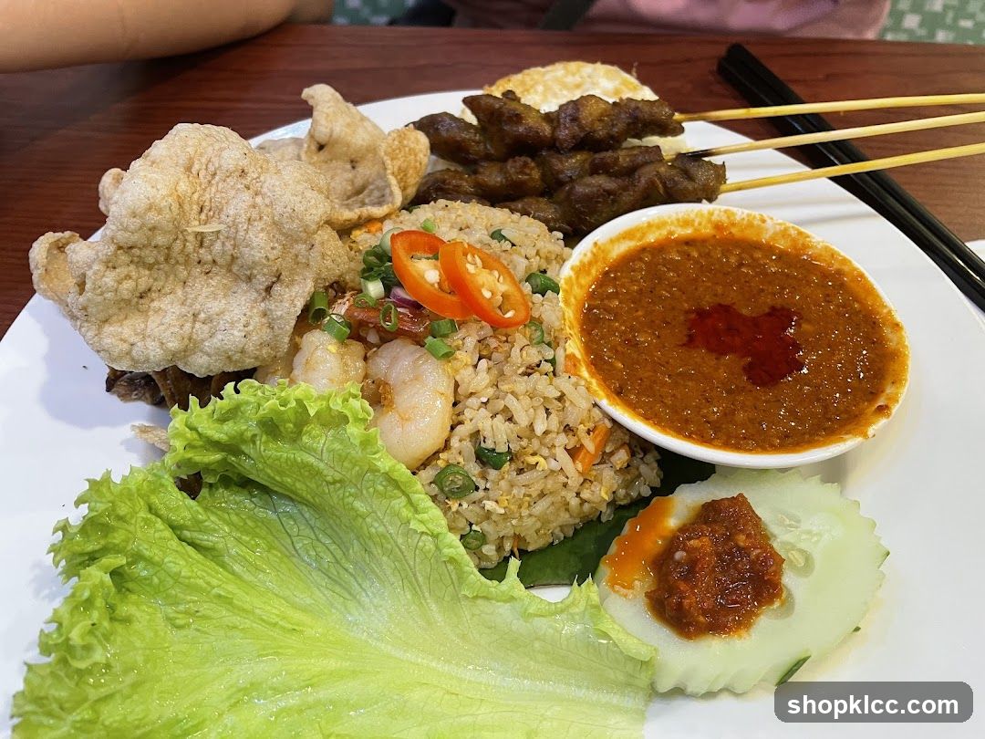 Fried Rice with Satay and Prawns
