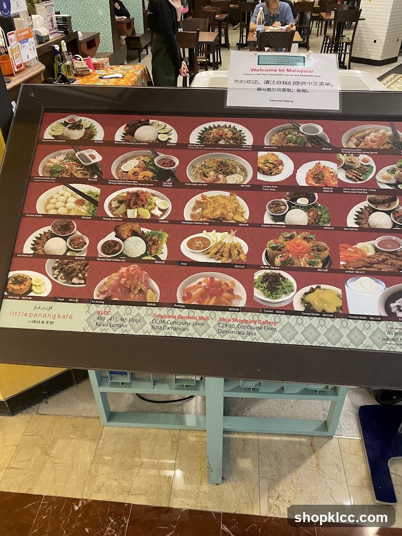 Little Penang Kafe Menu
