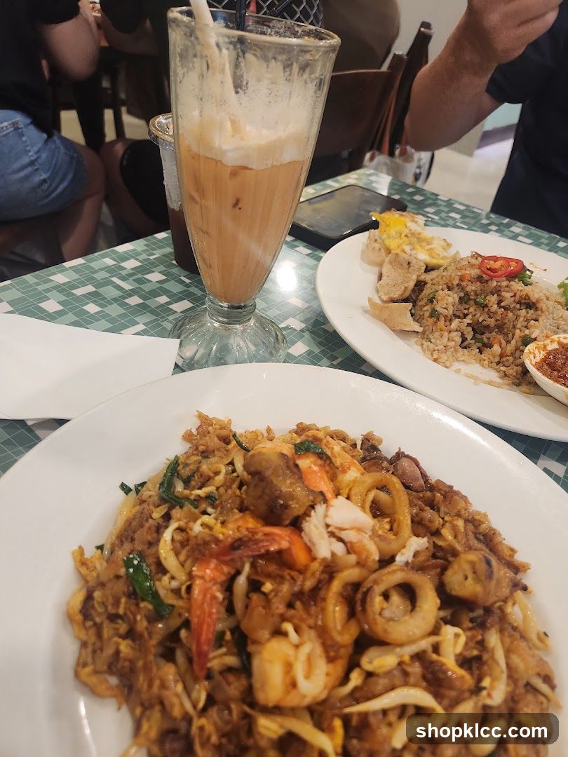Seafood Noodles and Fried Rice