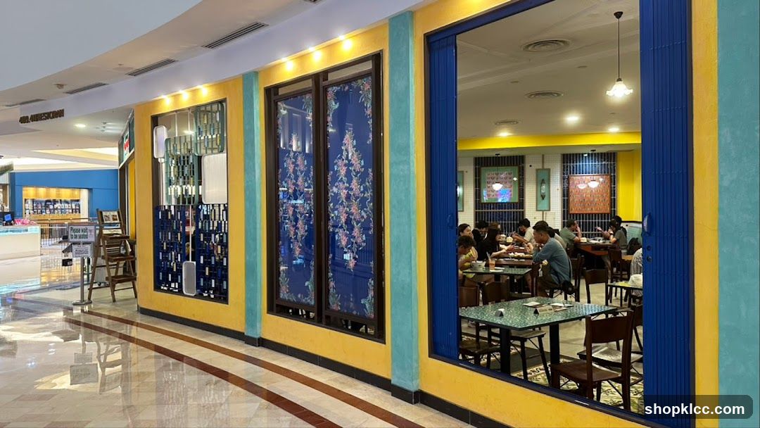 Restaurant Interior with Colorful Facade