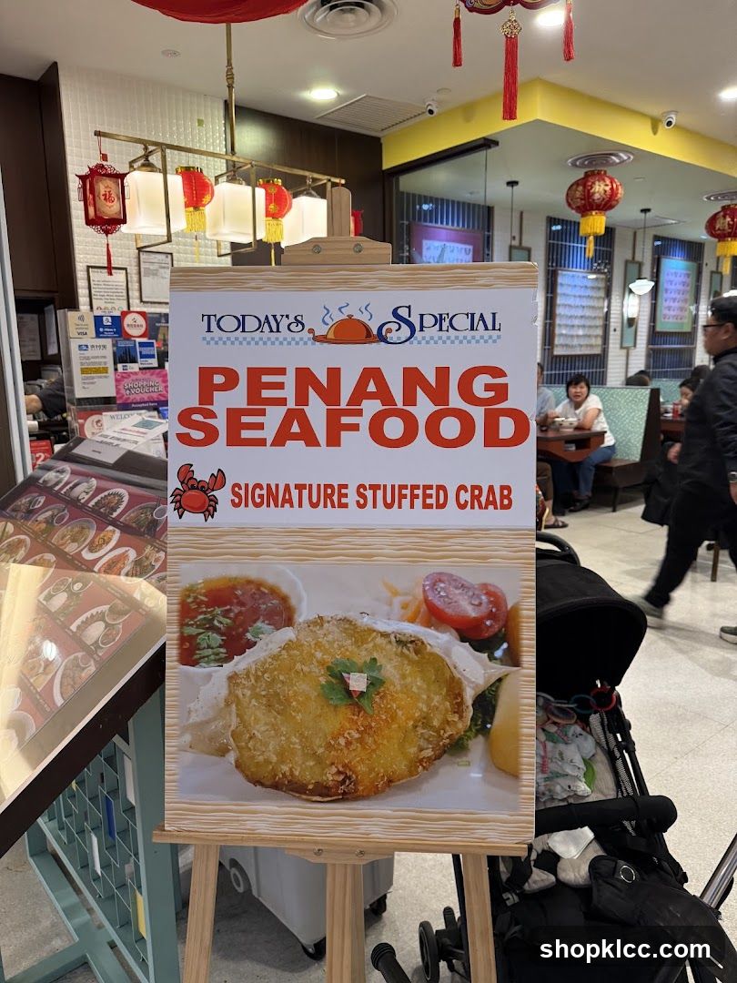 Today's Special Penang Seafood Signature Stuffed Crab