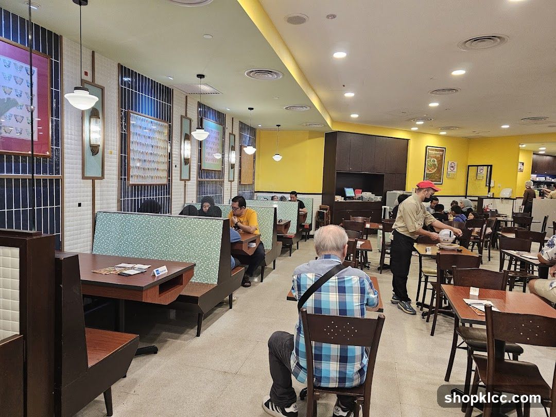 Restaurant Interior with Diners