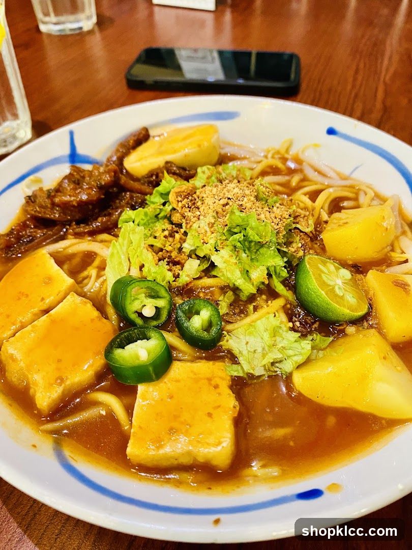 Noodle Dish with Tofu and Jalapenos
