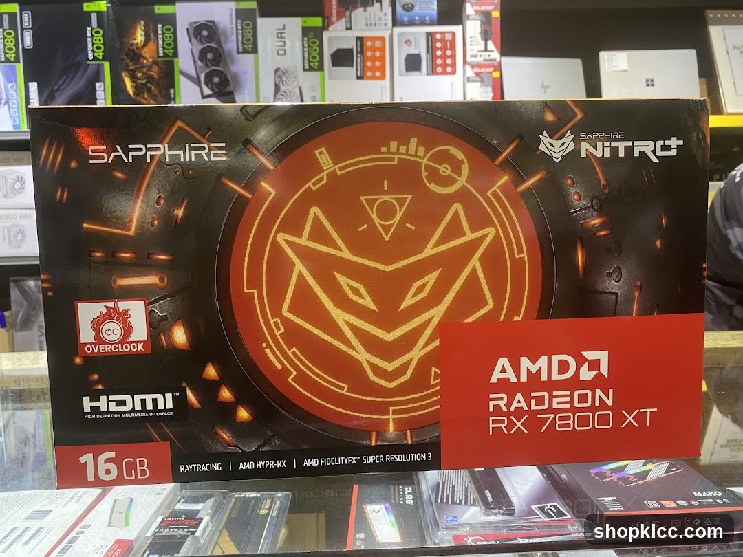 Sapphire Nitro+ AMD Radeon RX 7800 XT Graphics Card Box