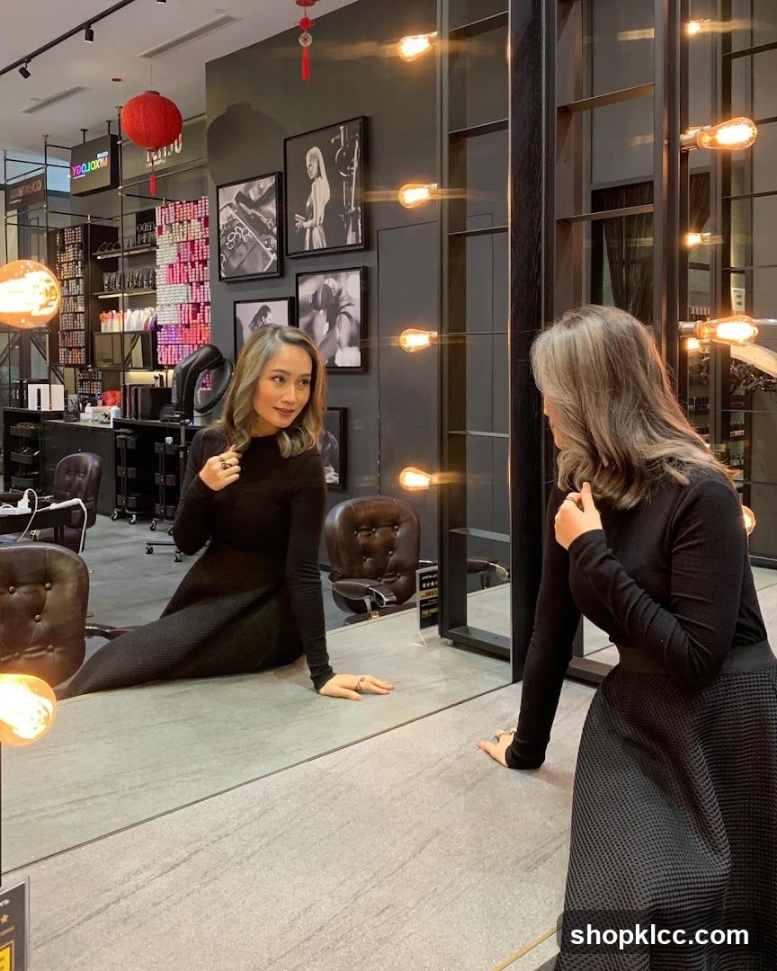 Woman posing in a salon