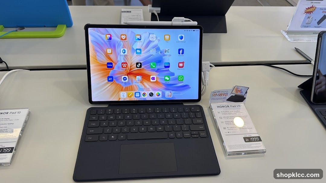 Tablets on Display