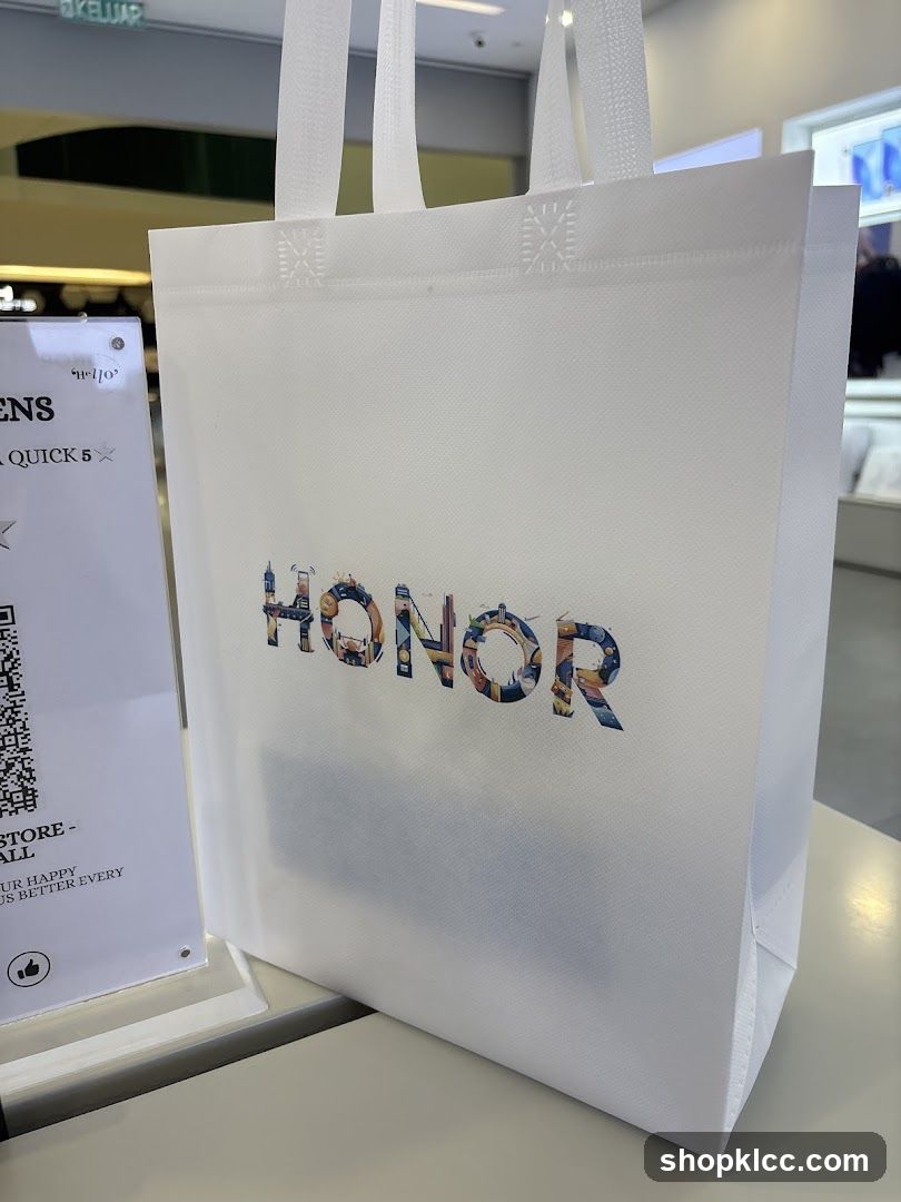 HONOR branded tote bag
