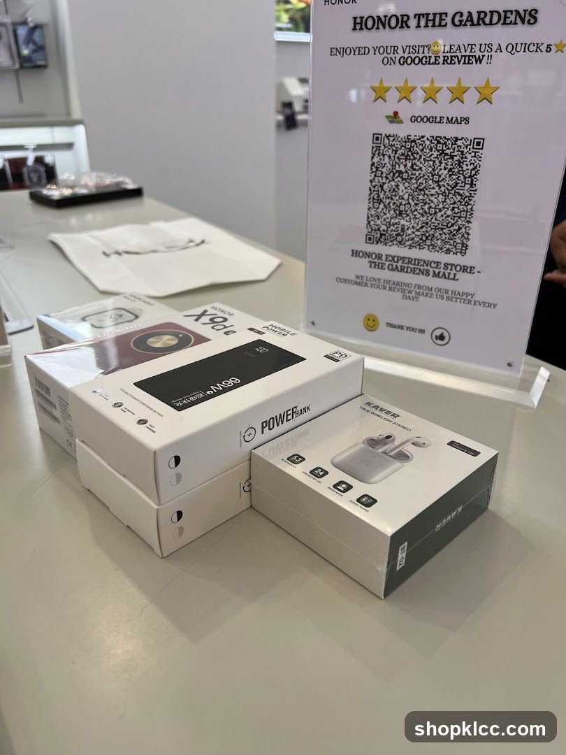 Honor Products and Review Sign