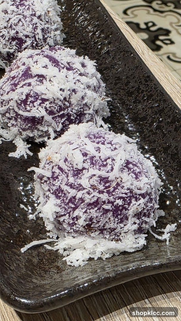 Purple Sweet Potato Balls with Coconut