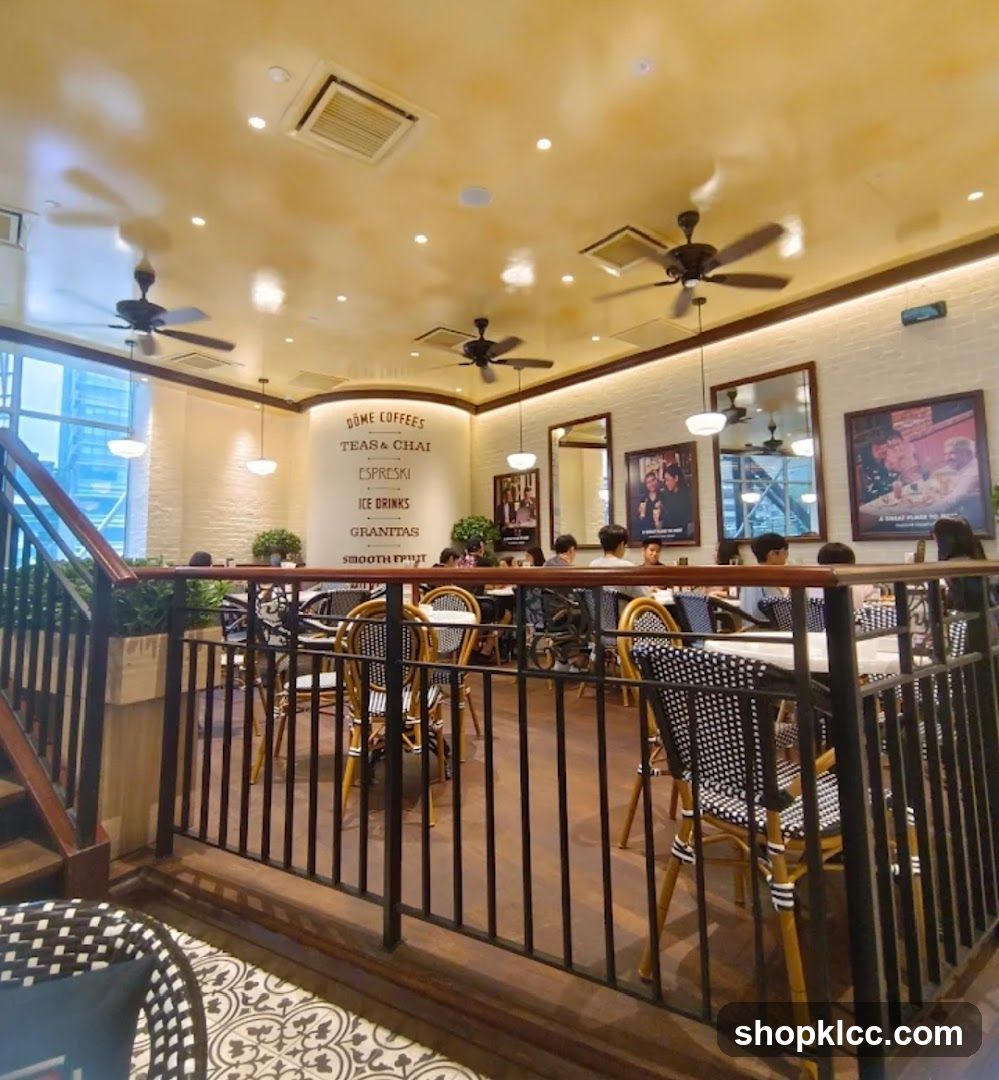 Cafe Interior with Seating and Menu