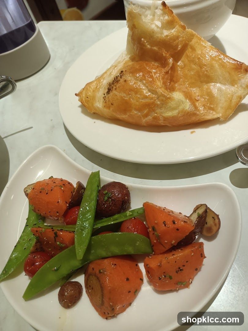 Roasted Vegetables and Pastry