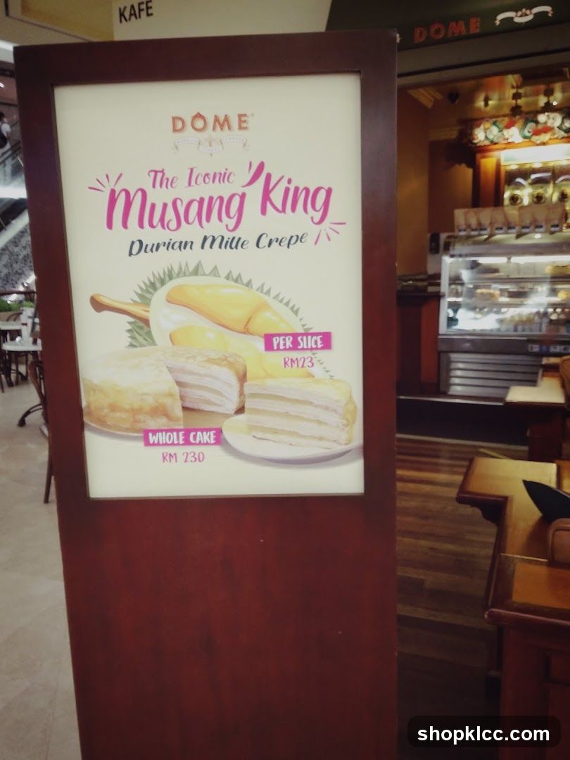 Durian Mille Crepe Advertisement