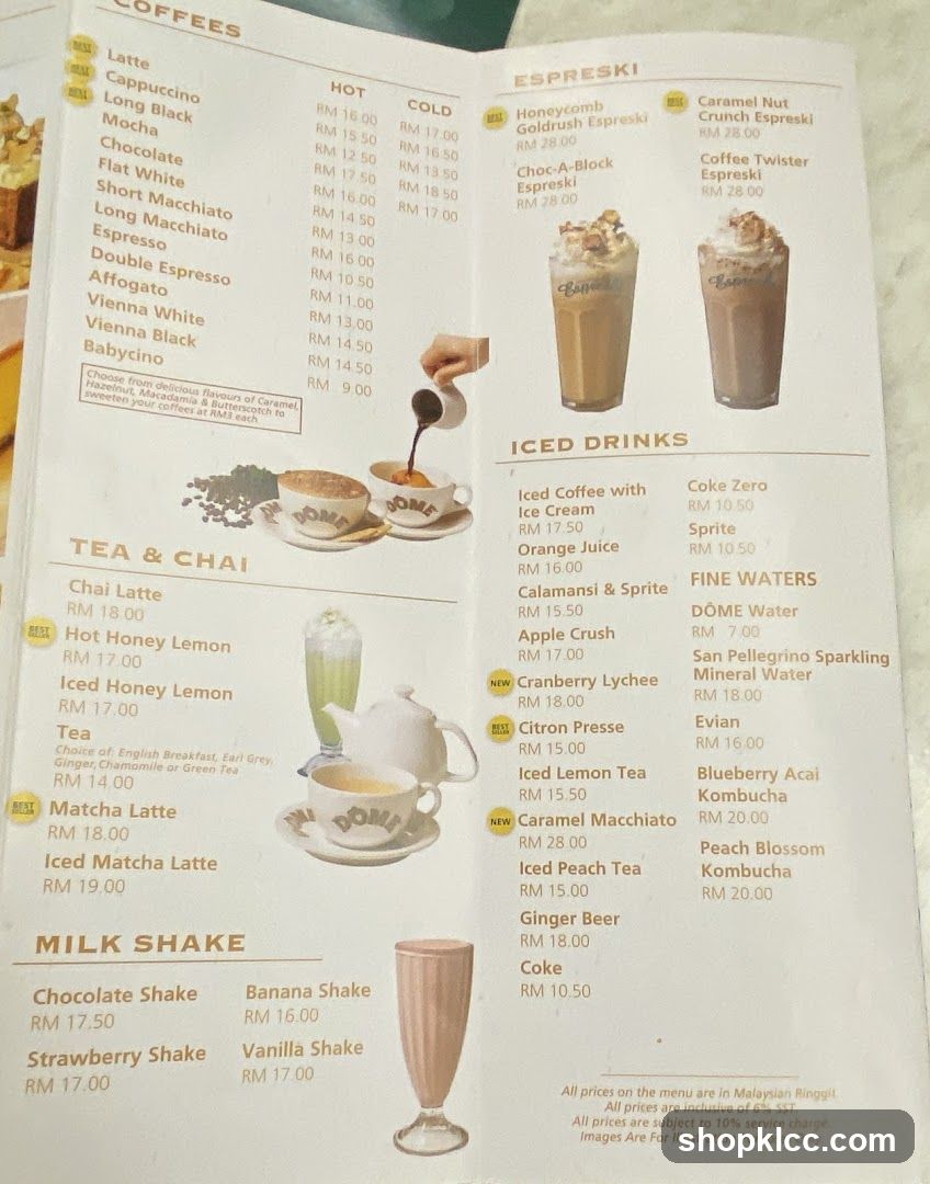 Coffee Menu