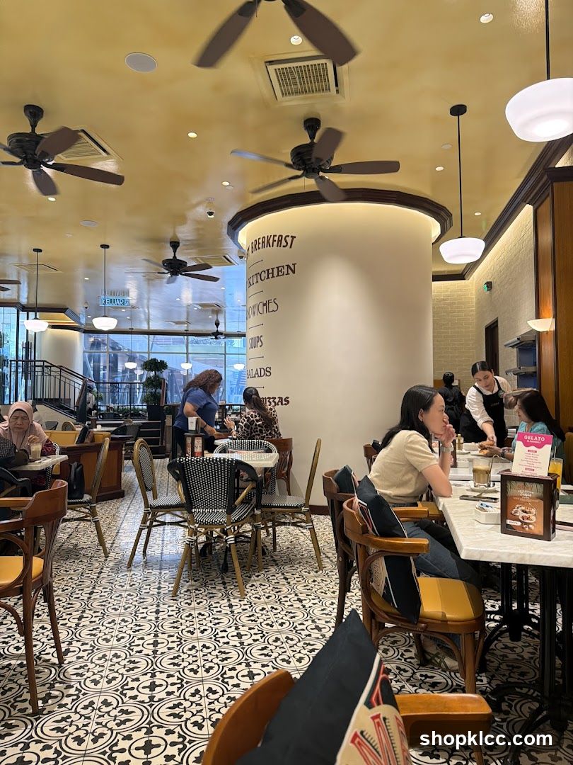 Cafe Interior with Patrons