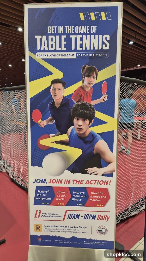 Table Tennis Advertisement
