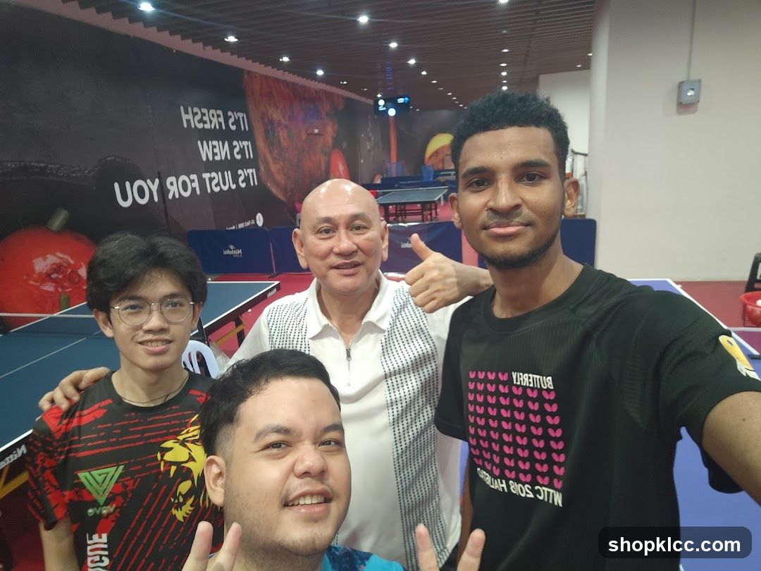 Group Photo at Table Tennis Venue