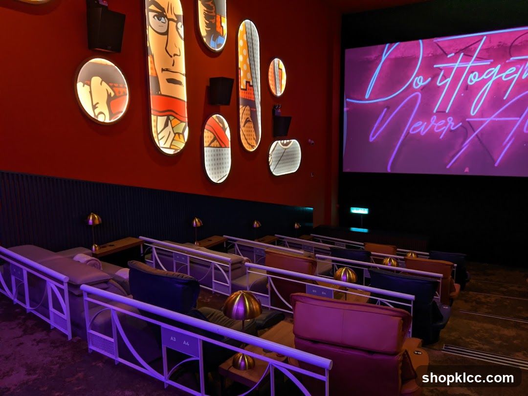 Cinema Interior with Reclining Seats
