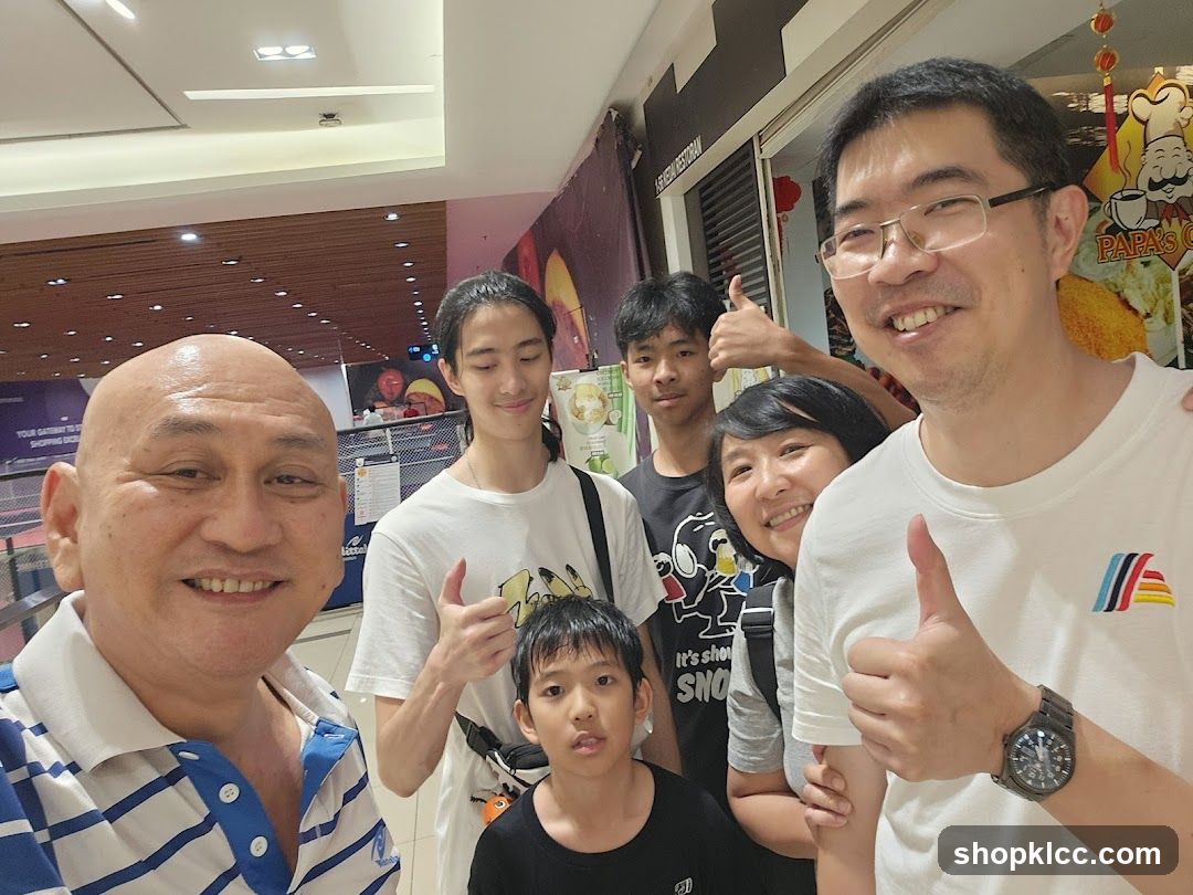 Family posing for a photo