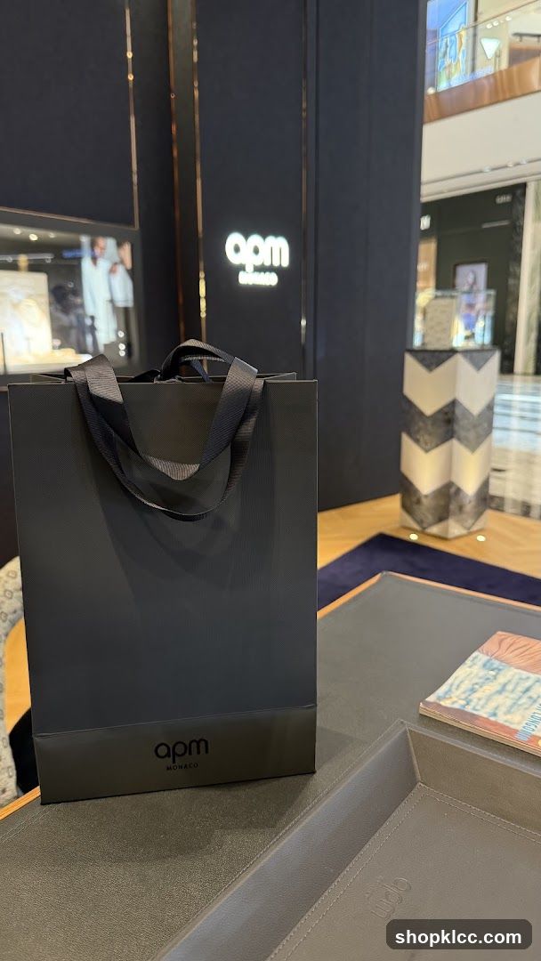 Shopping Bag with APM Monaco Logo