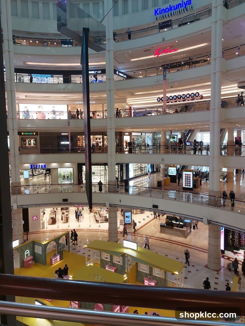 Interior of a multi-level shopping mall