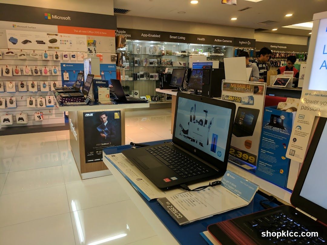 Electronics Store Interior Display