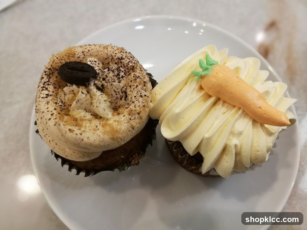 Two Decorated Cupcakes