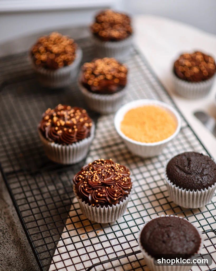 Chocolate Cupcakes with Sprinkles