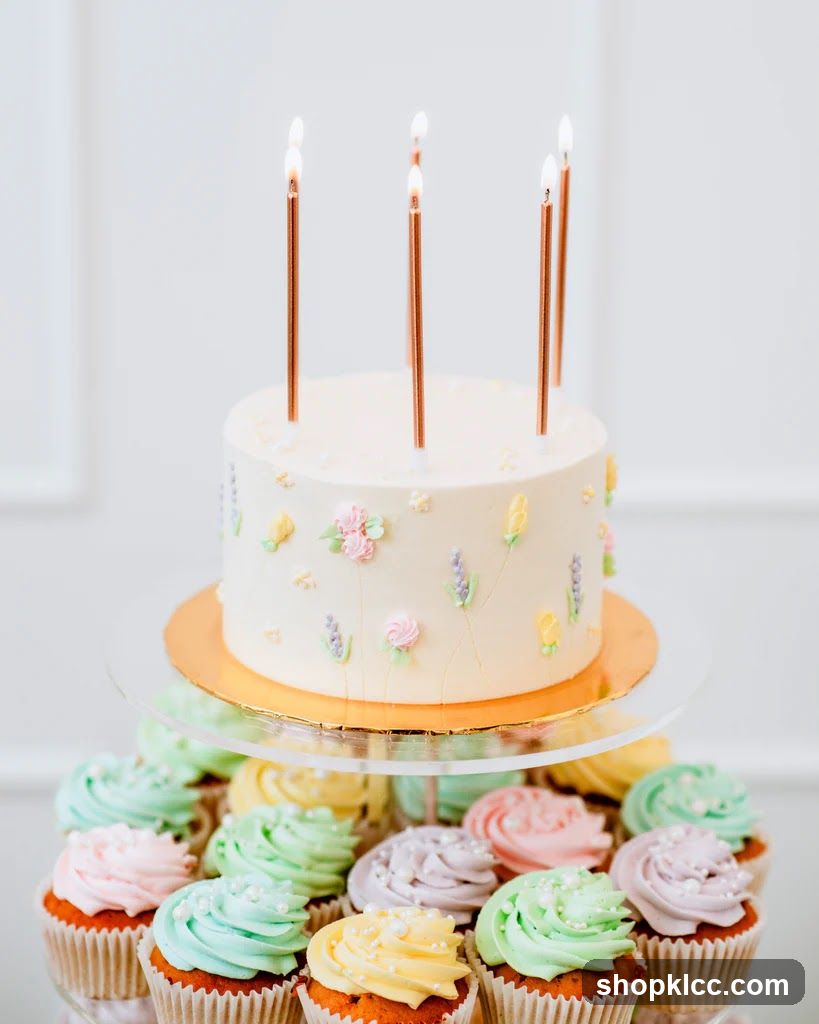 Birthday Cake and Cupcakes