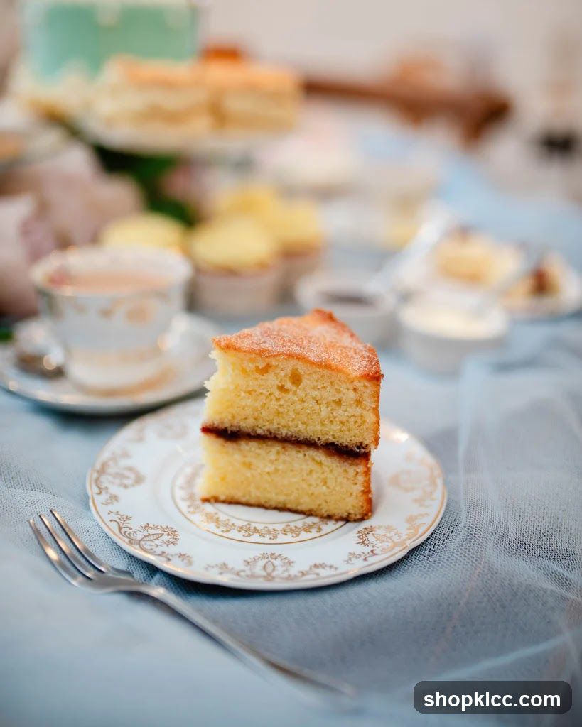 Victoria Sponge Cake Slice