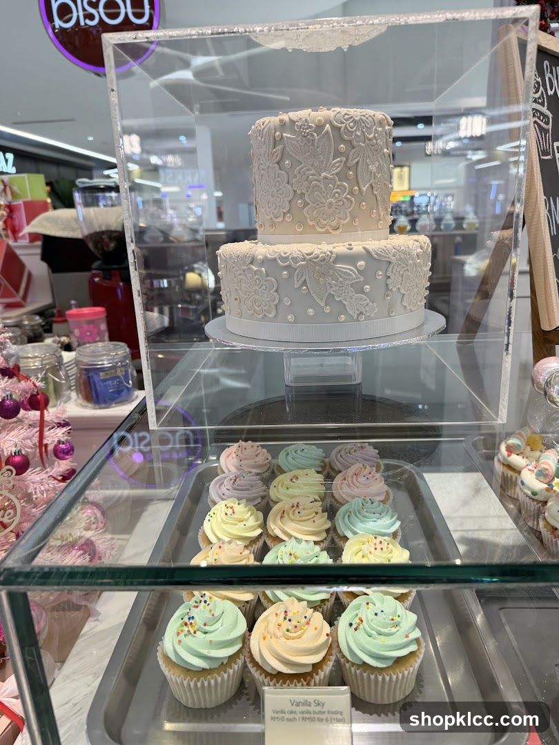 Display of Cakes and Cupcakes