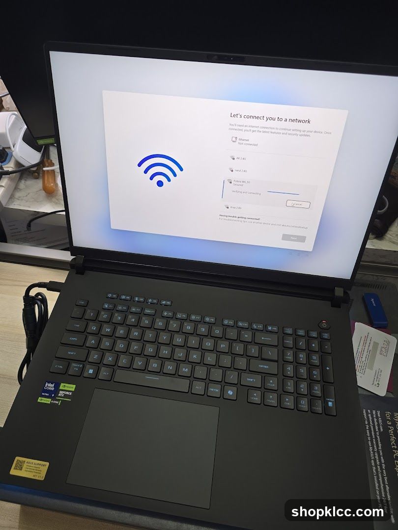 Laptop Network Setup