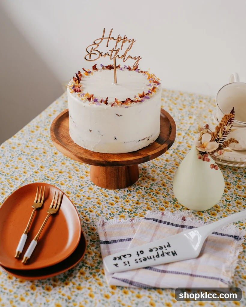 Birthday Cake Setup