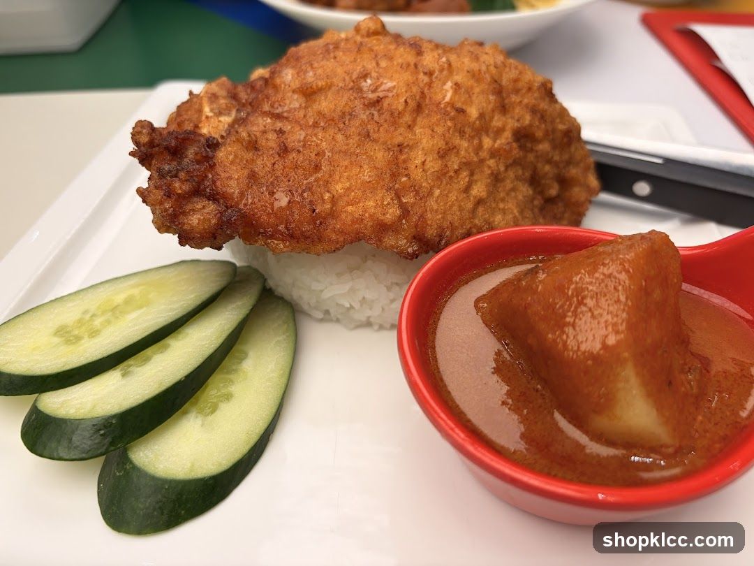 Fried Chicken with Rice and Curry