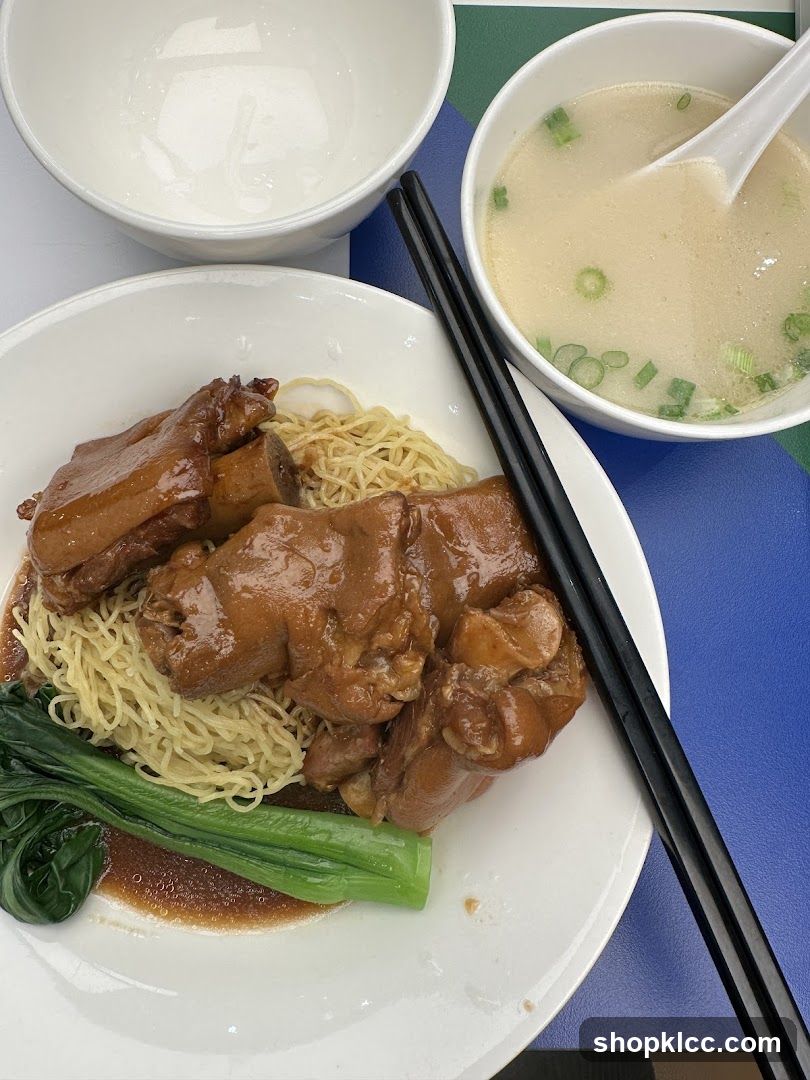 Braised Pork Knuckle Noodles