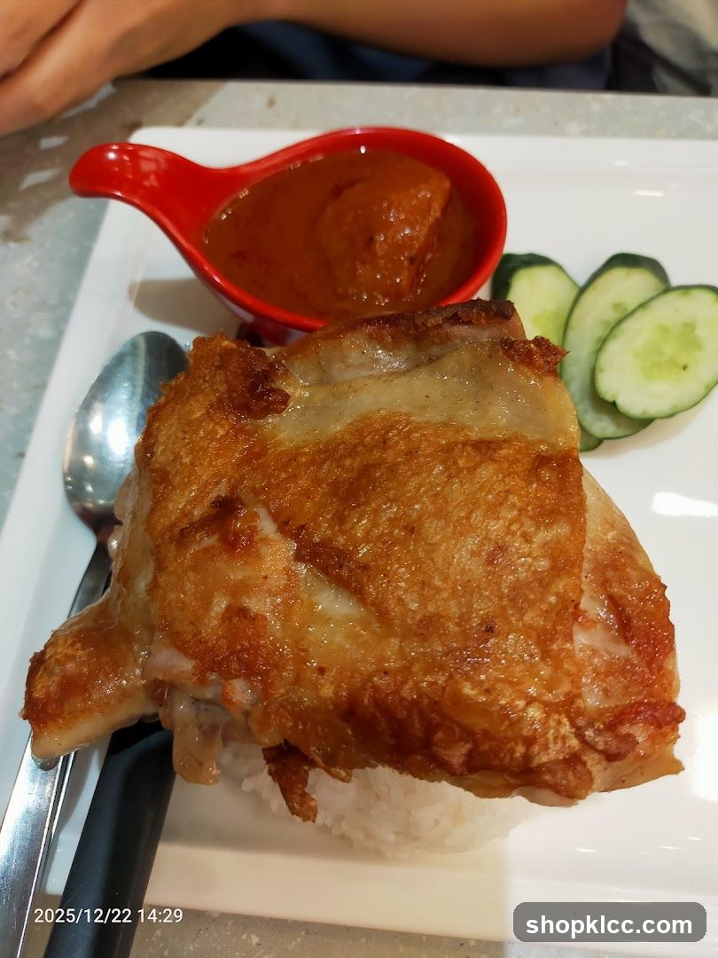 Fried Chicken with Rice and Curry