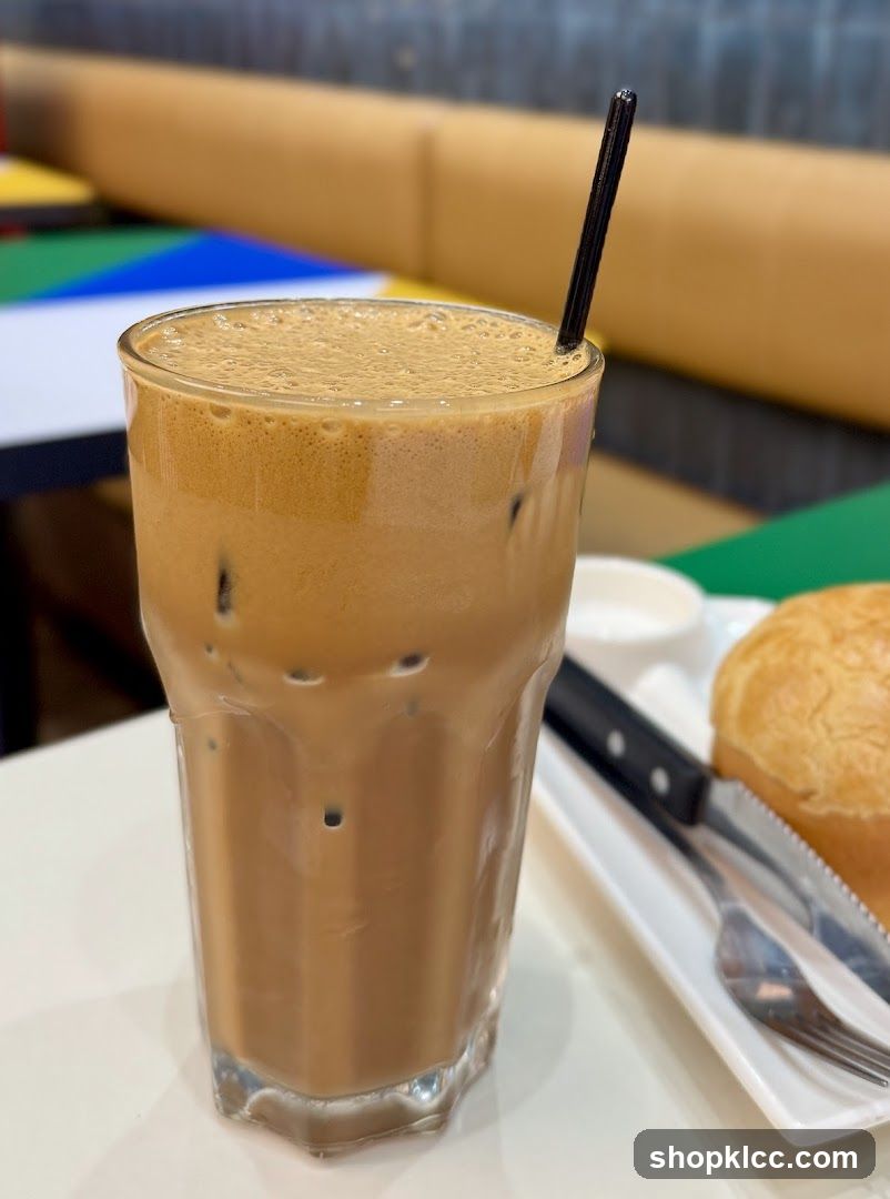 Iced Coffee with Bread